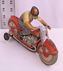 Technofix Racing Motorcycle Tin Wind Up Toy Germany