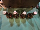 Vintage Grolsch Beer Bottles Brown Lot Of 4 - Porcelain Top And Wire Bail Clasp