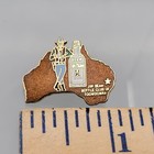 Jim Beam Bottle Club Pin Toowoomba Australia Button Hat Lapel Vest Jbbc Liquor