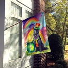 Caroline s Treasures Belgian Sheepdog St Patrick s Day House Flag Dac5488chf