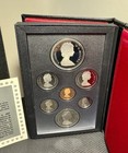 1987 Royal Canadian Mint 7 Pc Double Dollar Proof Coin Set In Leather Case W box