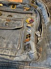 Vintage Arizona Denim Back Pack  Travel Pins  Ama  Bush Gardens  Hog air Force 