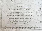 1785 Russian Empire Discoveries Between Asia And North America Antique Map