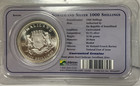 2002  999 Silver Somaliland 1000 Shillings Richard F Burton Exploration Coin
