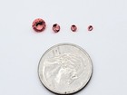 Vintage Pink Uranium Glass Gem Foiled Unfoiled Round Cut 2 5mm 3mm 4mm 6mm