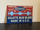 Hi Gloss   Gillette Shaving Razor Blade Vintage Style Metal Sign