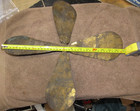 Antique 16  Brass Blade From A Desk Fan