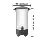 Commercial Coffee Urn Stainless Steel Coffee Dispenser Fast Brew 50-110cup