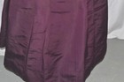 Antique Skirt Taffeta Purple  Victorian Edwardian Waist  24 Original 1890