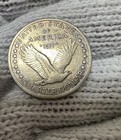 1917 Standing Liberty Silver Quarter type 1    toned  