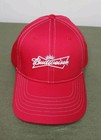 Budweiser King Of Beers Mens Red Baseball Adjustable Hat Cap Brand New
