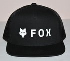 Fox Racing Motocross Bike Cap Black Hat Mesh Snapback Youth Absolute Trucker  2f