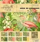 Graphic 45  lost In Paradise  Bundle Two 12x12 Pads Stickers Journal Cards Tags 