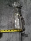 Vintage Half  Liter Clear Glass Wine Decanter Carafe   9 5  Tall