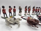 Vintage Britains Lead Toy Soldiers Lot Guards Cavalry Figures England- 16 Pc Lot