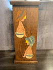Vintage Handmade Wooden Toilet Paper Holder Farmhouse Country Grannycore Kitchen