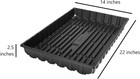 14  X 22  Plastic Seed Starting Tray  Black  2 5   No Drainage Holes  2 Pack