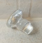 Mid Century Modern Mcm Art Glass Stopper Clear 2 10  Excellent Condition 