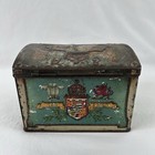 Antique Coronation Biscuit Tin King Edward Vii And Queen Alexandra 26 June 1902