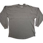 New Spirit Jersey Women s Size Xs Storm Gray Long Sleeve Sweatshirt 100  Cotton