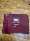 Vintage First National Bank Of Abilene Texas Lock Vinyl Deposit Bag No Key  1 