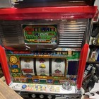 Mechanical Slot Machine With Colorful Graphics And Coin Tray
