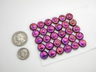 Lot 30 Pcs Round Gorgeous Dichroic Earrings Bracelet Fused Glass  bc7  Cabochon