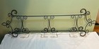 Vintage Plate Holder Black Metal Wall  Hanging 27    L X 7 75    H   Holds 3 Plates