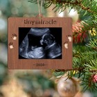 2026 Tiny Miracle Christmas Keepsake Ornament Sonogram Picture Frame Ultrasou   