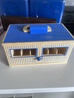 Breyer Farms 6 Stall Toy Horsebarn Wood Carry Case Blue Stable