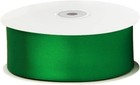 Solid Color Double Faced Green Satin Ribbon 2  X 50 Yards