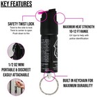 Police Magnum 10 Pack  50 Oz Mini Hot Pink Keyring Pepper Spray Self Defense Oc 