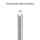 4pcs Fully Threaded Rod M6x500mm 1mm Pitch 304 Stainless Steel Right Hand