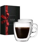 Double Wall Espresso Shot Glass 5 4 Oz Set Of 2 Glass Coffee Mugs - Double Wall