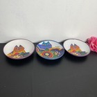 Laurel Burch - Carlotta Cat Ceramic Trinket Plates - Lot Of 3