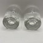 Vintage Libbey Shot Glasses Weighted Bottom White Pour Lines Set Of 2 Euc