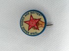 Antique Advertisement Lapel Pin-back Metal Star Brand Shoes St Louis Mo 1920s