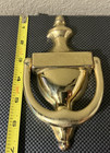 Antique vintage Brass Door Knocker And Eagle Finial Topper  needs Repair 