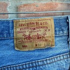 Vintage 90s Levis 501 Blue Button Fly Denim Made In Usa Jeans  actual 32x30 5 