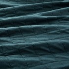 Full queen Heavyweight Linen Blend Quilt Dark Teal Blue - Casaluna  Woven Rayon