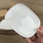 New  Lot Of 6 Alessi For Delta  White Ceramic Oval Plates Minimalist  044207701