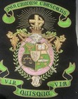 Lambda Chi Alpha          Gold Bullion Patch On Black Felt 9    X 11   