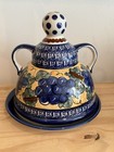 Magdalena Blue   White Grapes Ceramic Polish Cheese Lady