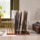 Vinyl Storage Solution Wood brass - Hearth   Hand With Magnolia