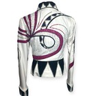 Berry Fit Company Western Horse Show Jacket Small  White Pink Black Crystals