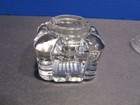 Vintage Art Deco Glass Inkwell With Lid
