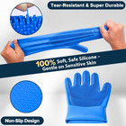 6pcs Grooming Bath Supplies For Dogs  Cats Dog Washing Gloves Dog Bath Brush Dog