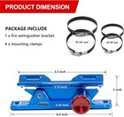 Quick Release Car Fire Extinguisher Mount     Blue Adjustable Aluminum Roll Bar   