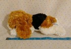 Fao Schwarz Beagle Puppy Dog Black Brown White Floppy Stuffed Animal Plush 10 