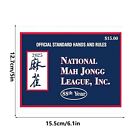 2025 Mahjong Card Official Standard Rules Large Size Mahjong Scorecard 4pcs